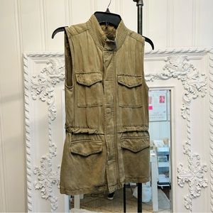 Sanctuary Military Green Cargo Vest